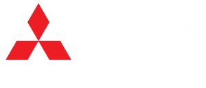 Mitsubishi Diamond Dealer Logo white NoBG -